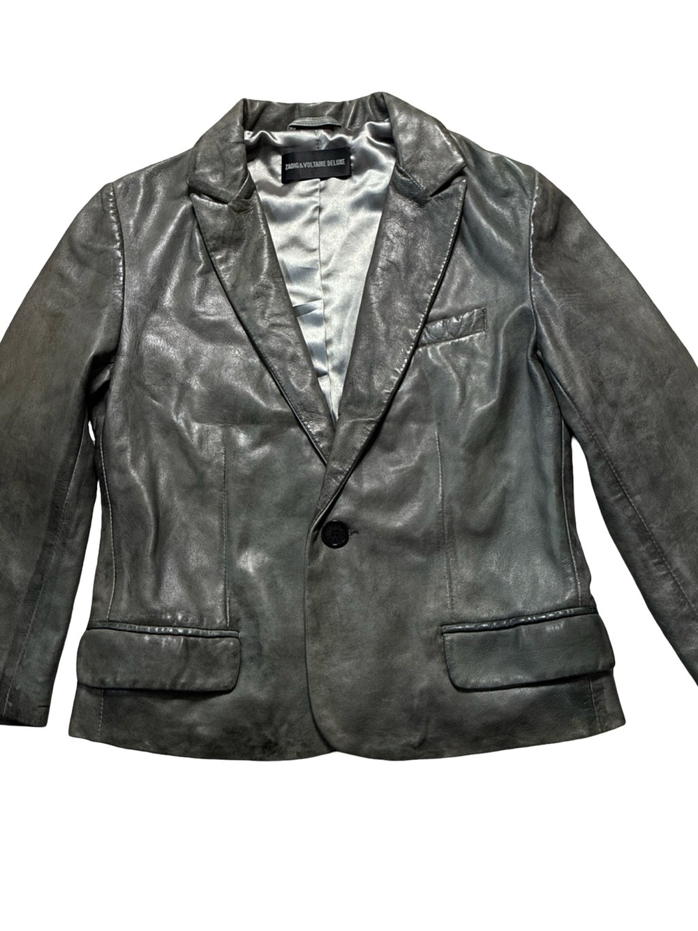 Zadig & Voltaire Deluxe Leather Blazer Size Small (1029)